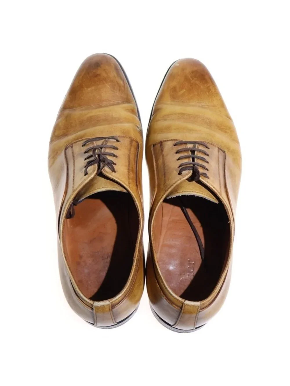 Dior Leather Dress Shoes Business Beige